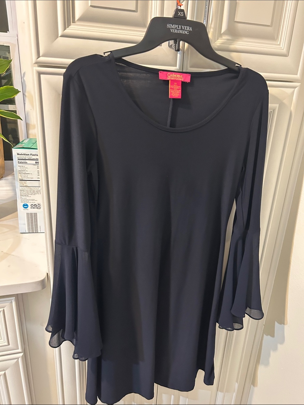 Catherines Navy Bell Sleeve Scoop Neck Tunic